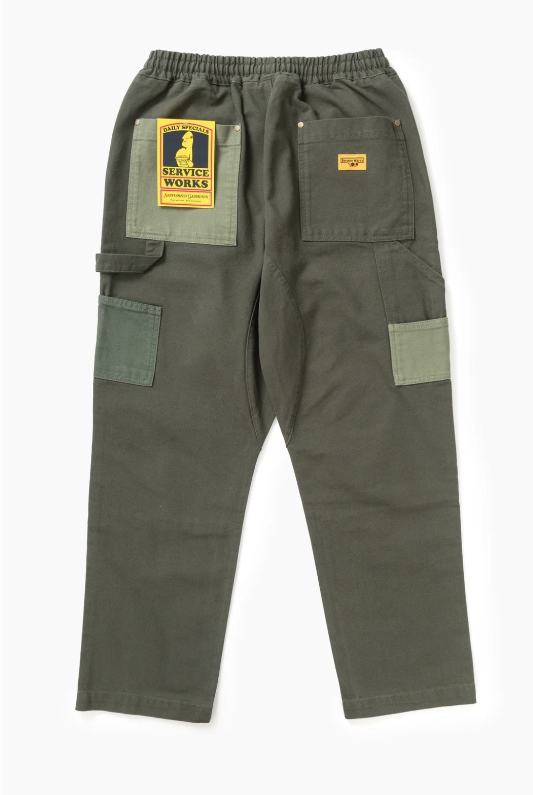 Patchwork Utility Chef Pants GREEN (Service Works)