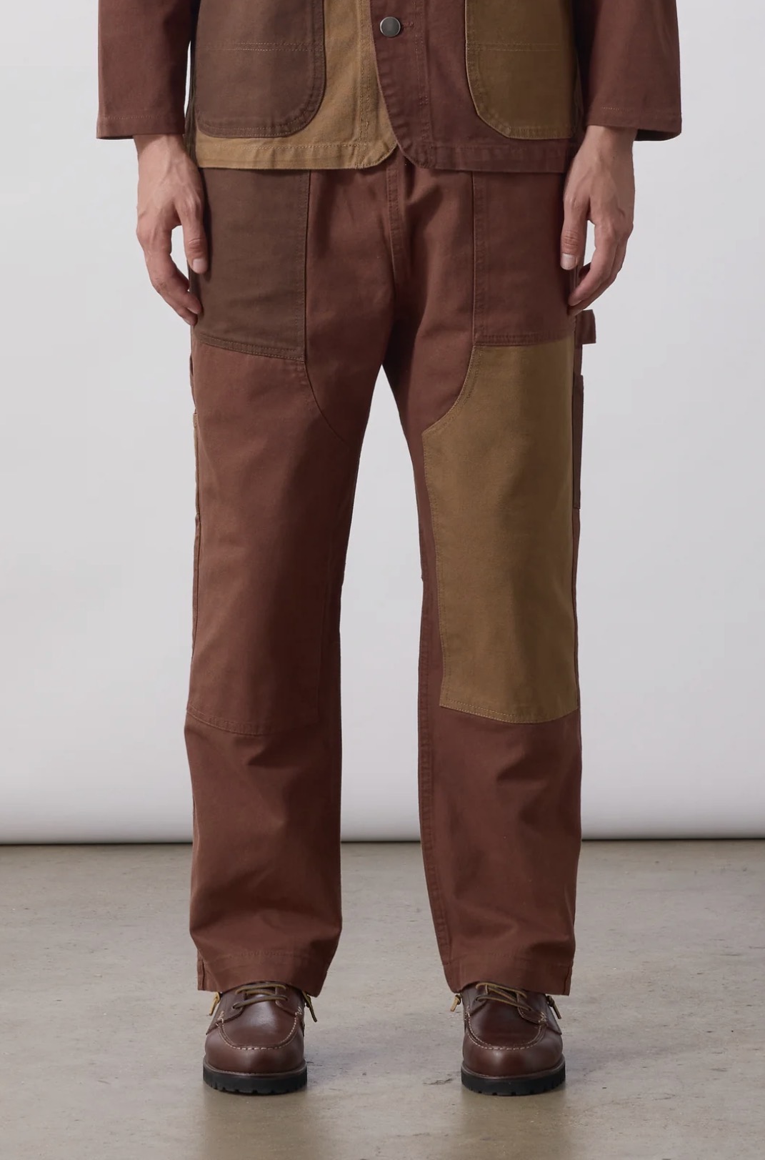 Patchwork Utility Chef Pants BROWN (Service Works)