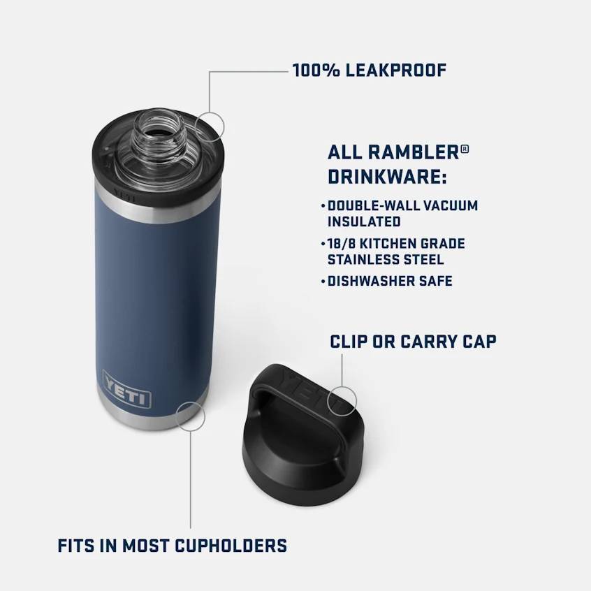 Chug Bottle Rambler 18oz Schwarz (YETI)