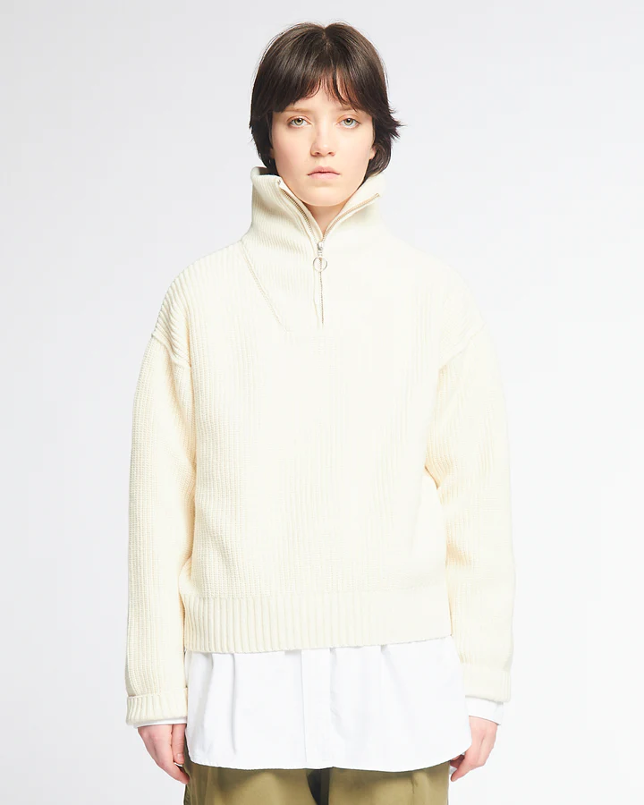GOD Fly Deck Sweater Delta Off White