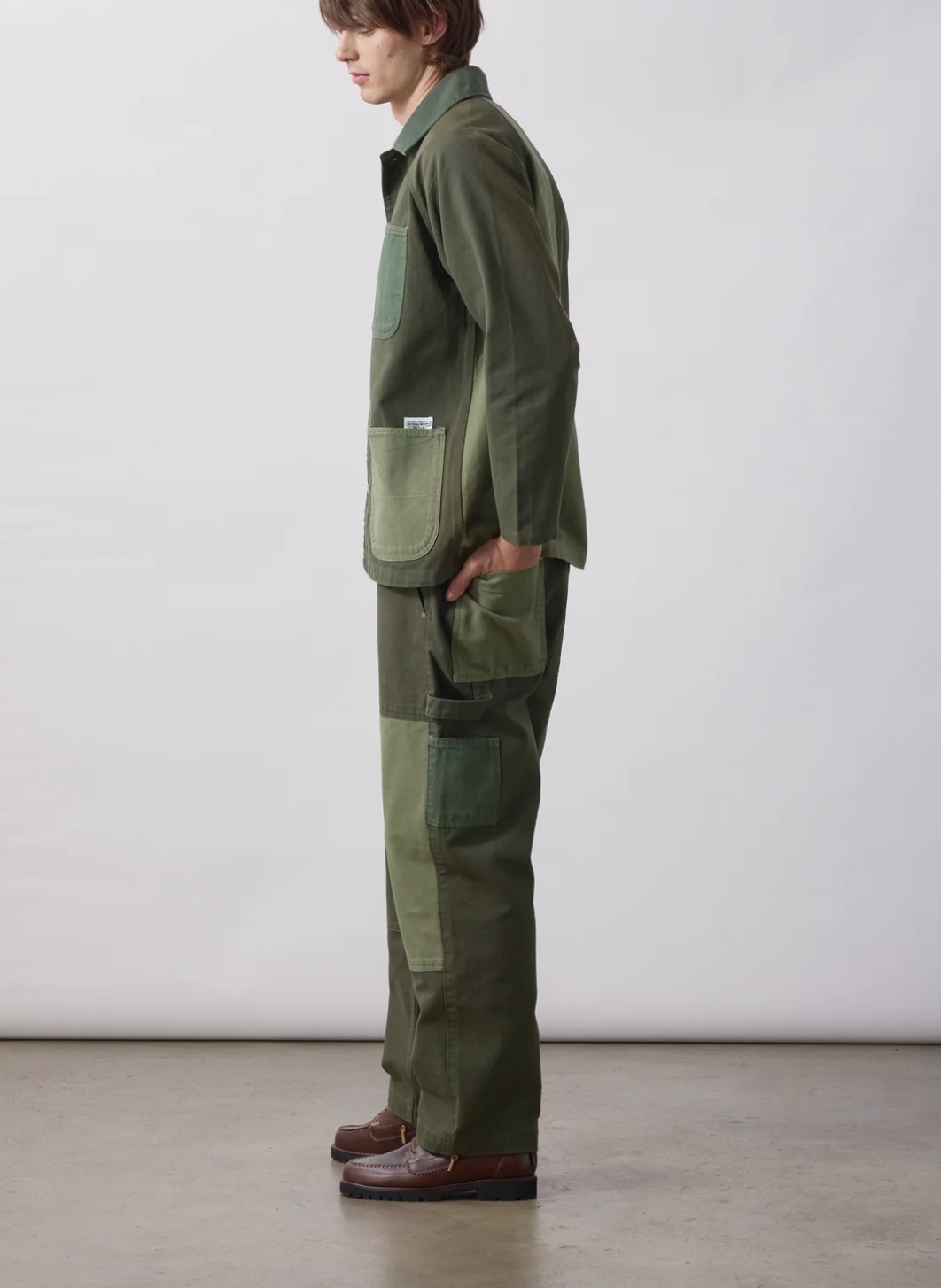 Patchwork Utility Chef Pants GREEN (Service Works)