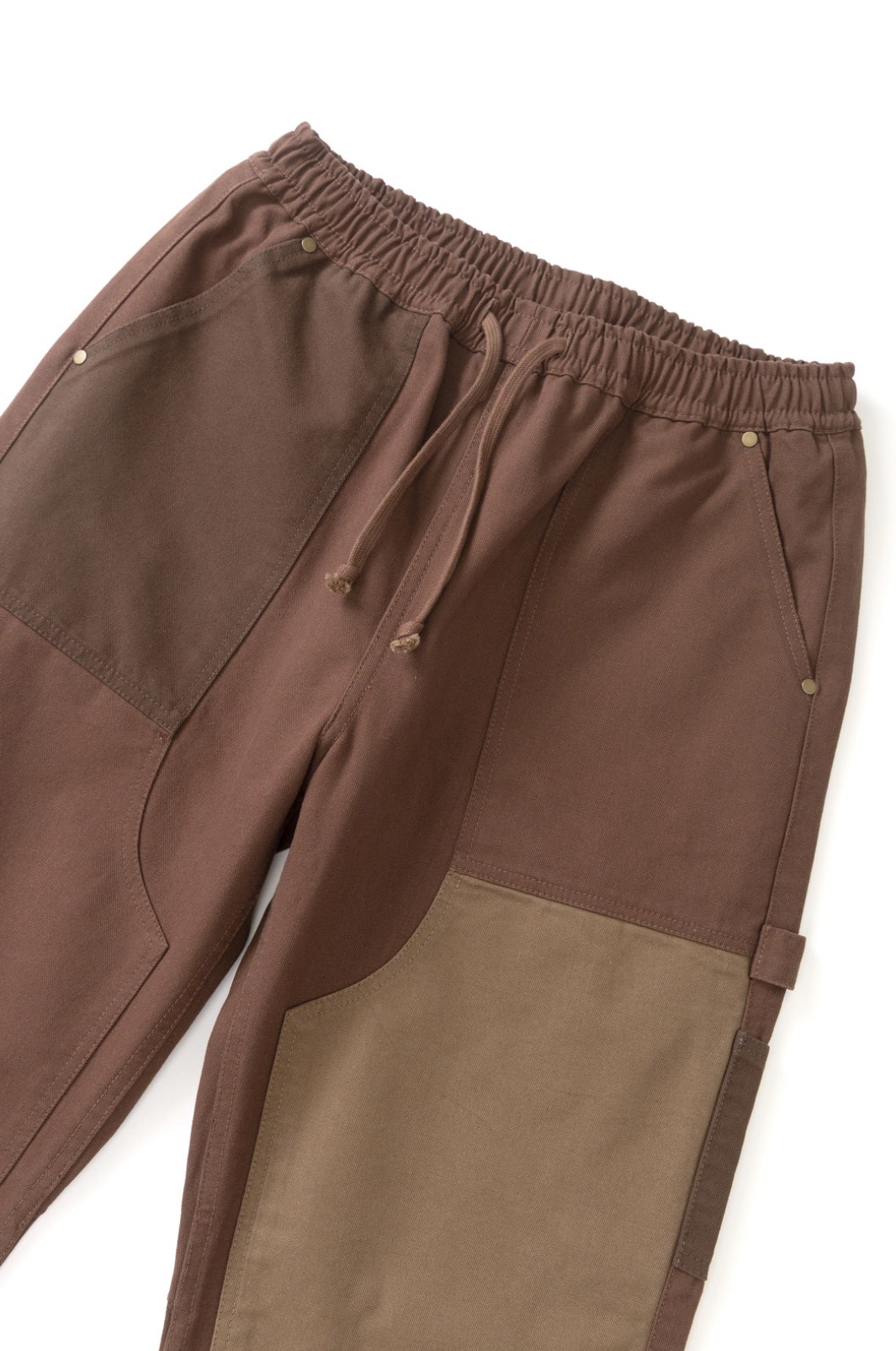 Patchwork Utility Chef Pants BROWN (Service Works)