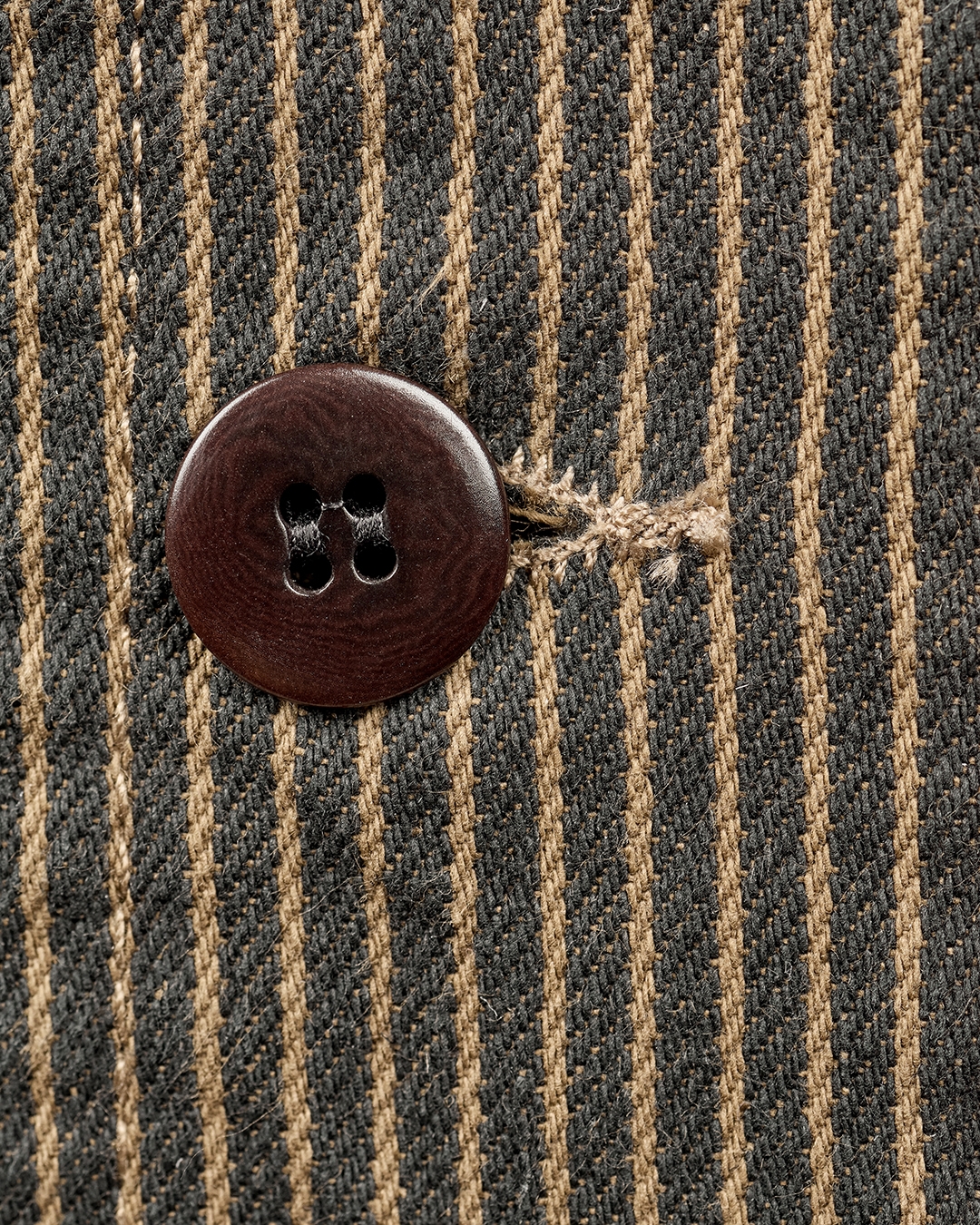 1937 Roamer Vest Hickory Stripe BraUn (Pike Brothers)