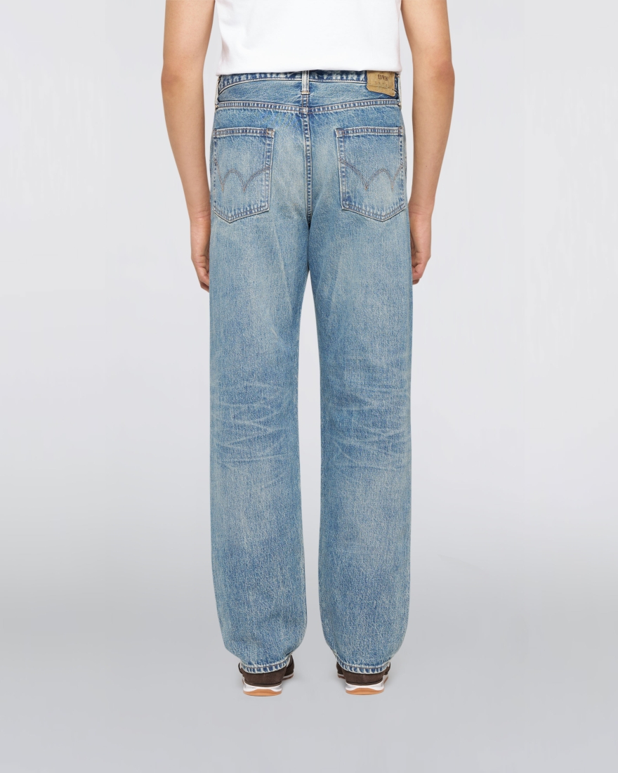 Loose Fit Light used washed Kaihara 13,5oz (pure Indigo Rainbow Selvage)