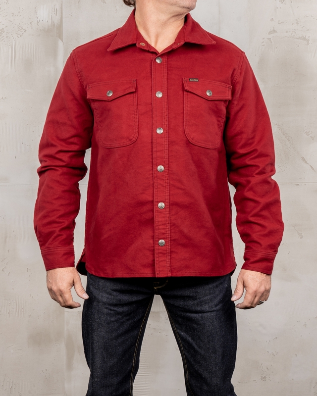1943 CPO Shirt Moleskin Dark Red