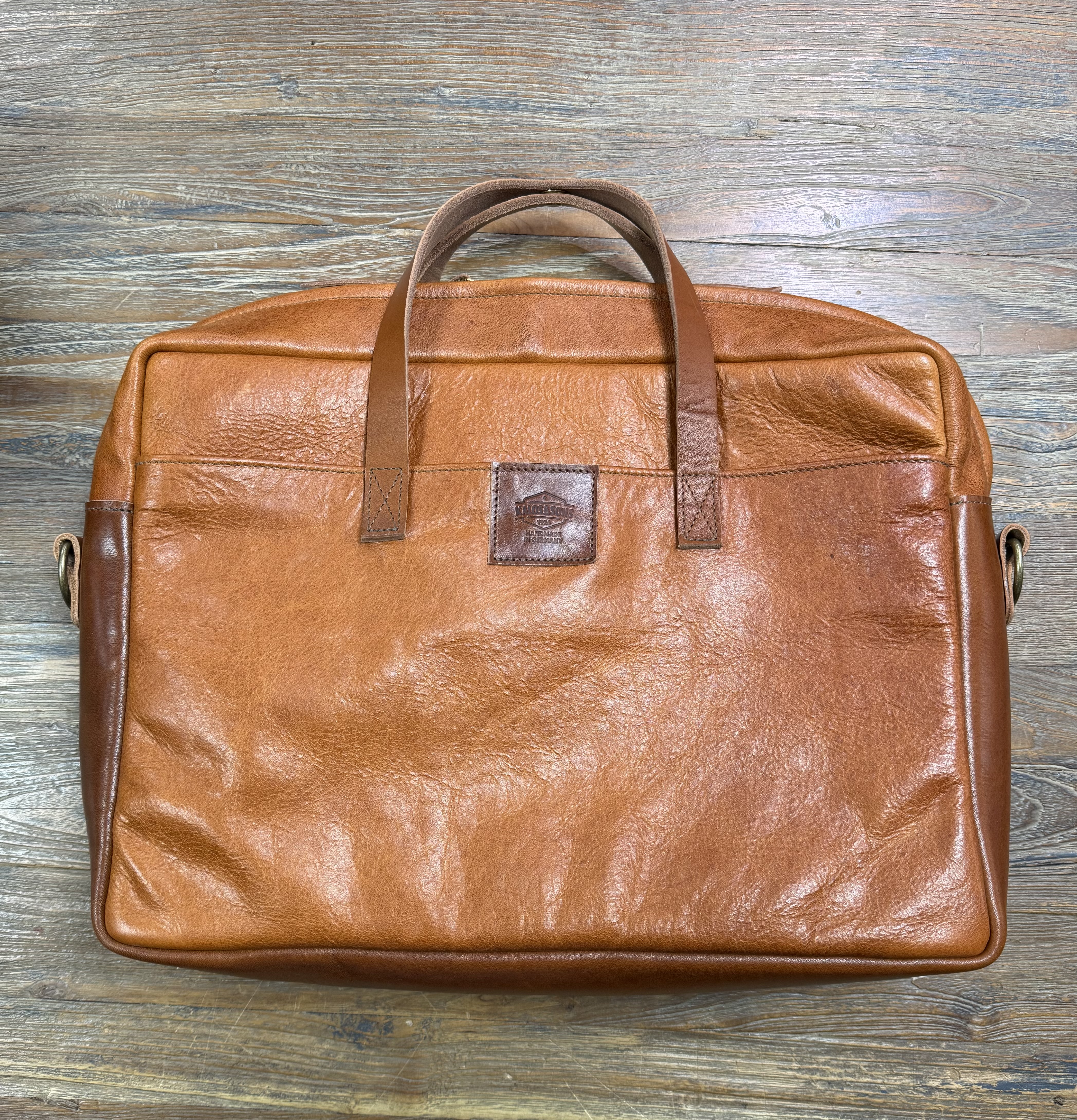 Kuriertasche Leder „Nichtraucher“ COCNAC (Kalos and Sons)