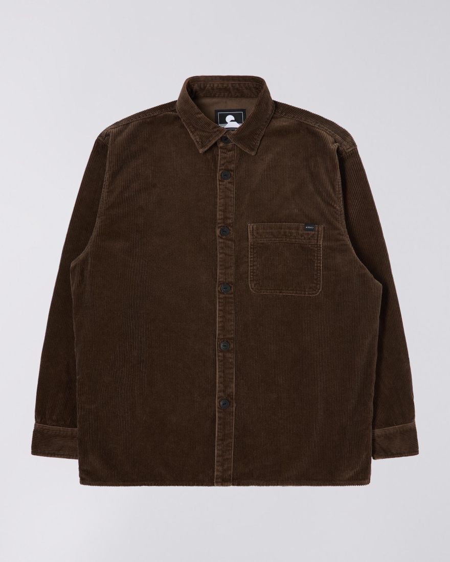 Ander Shirt Rain Drum Store washed brown Cord