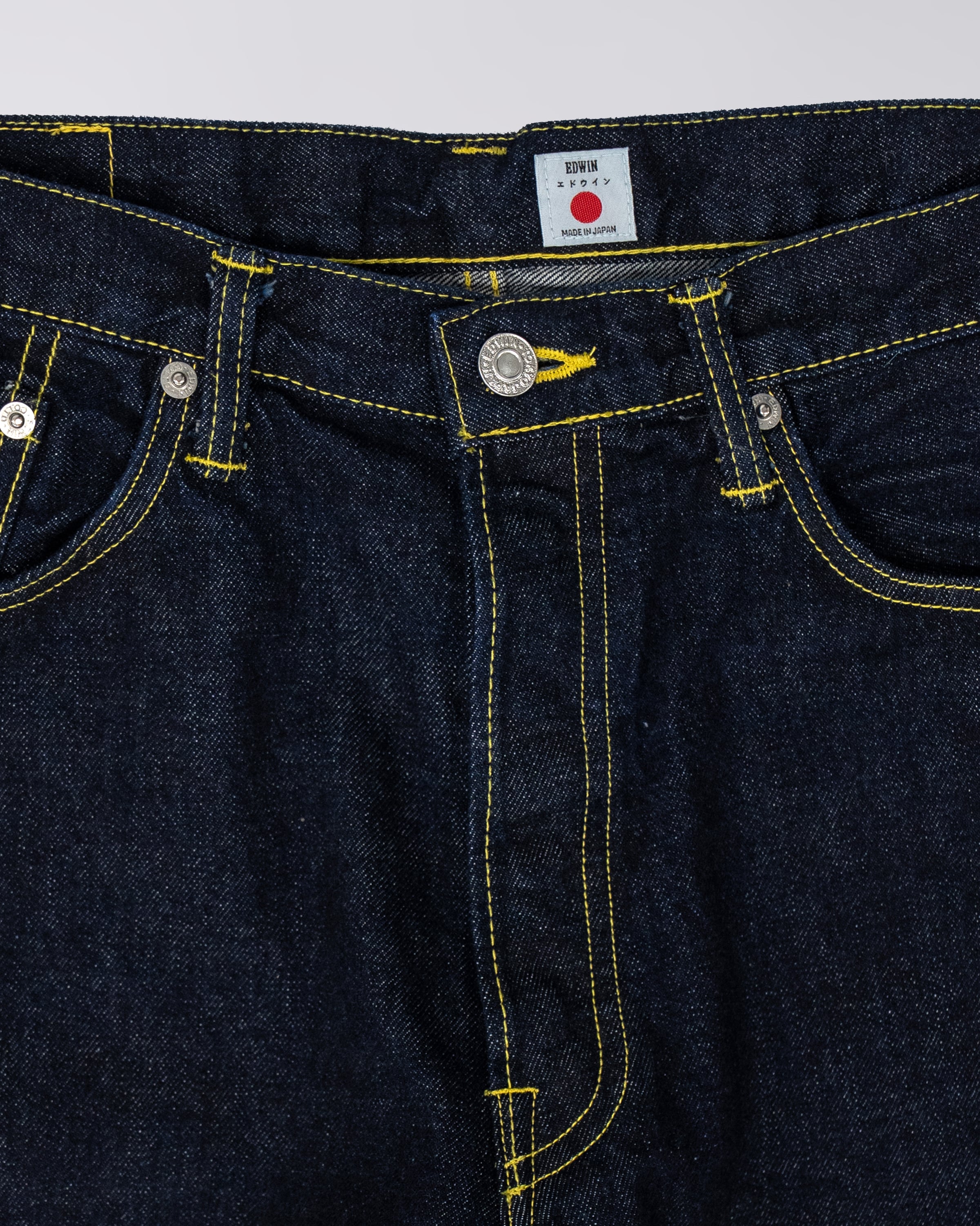 Loose Fit EDWIN X SPIEWAK rinsed Kaihara 13,5oz (Pure Indigo Rainbow Selvage)