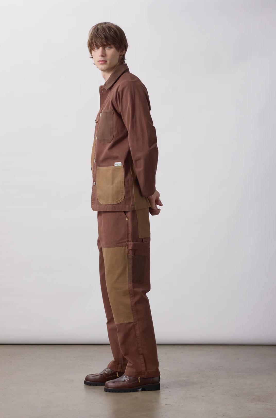 Patchwork Utility Chef Pants BROWN (Service Works)