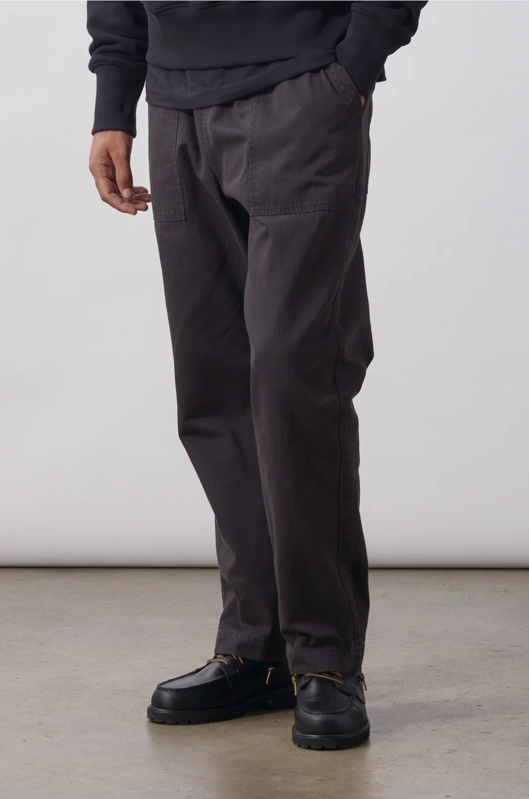 Pigment Herringbone Chef Pants BLACK (Service Works)