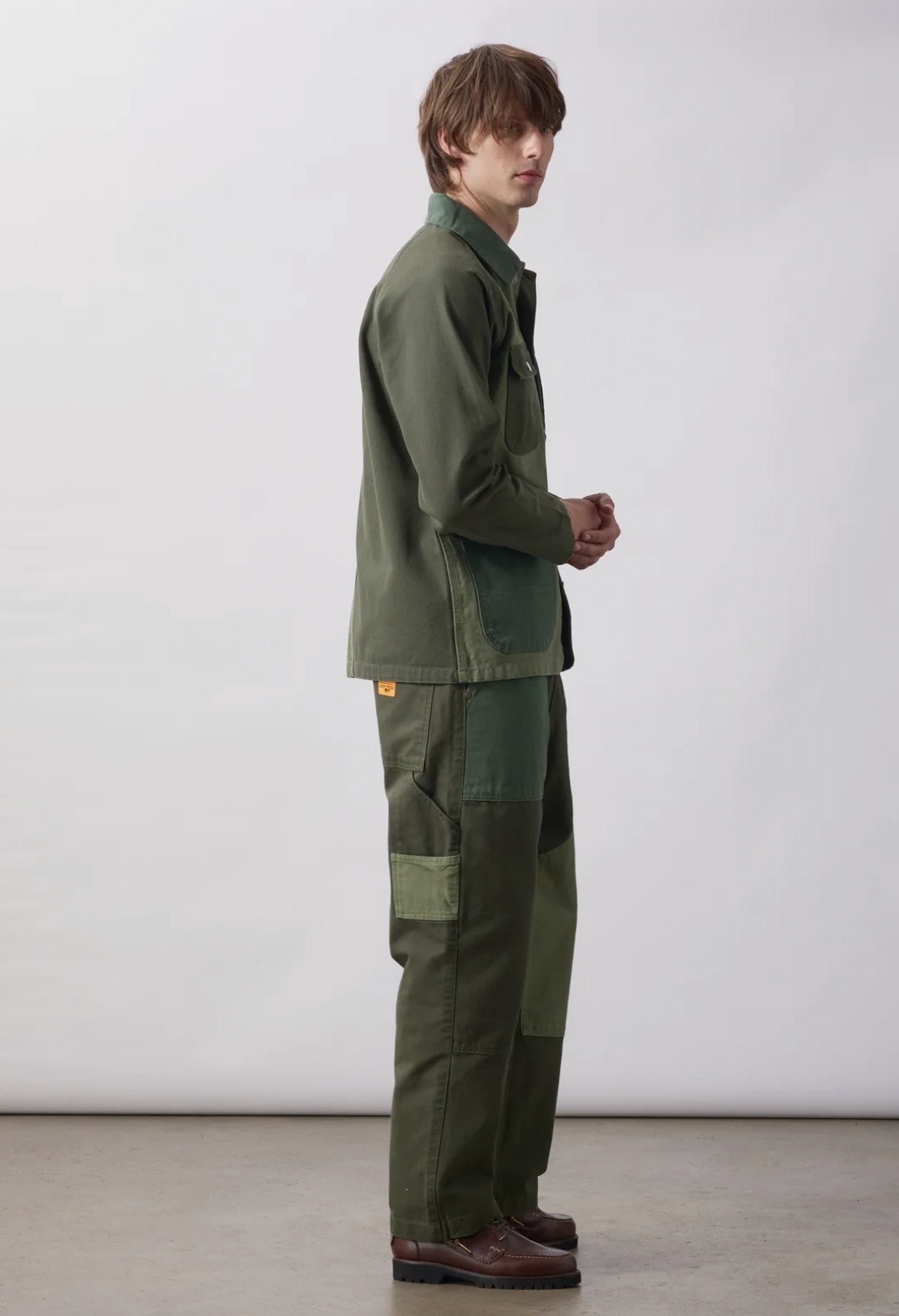 Patchwork Utility Chef Pants GREEN (Service Works)