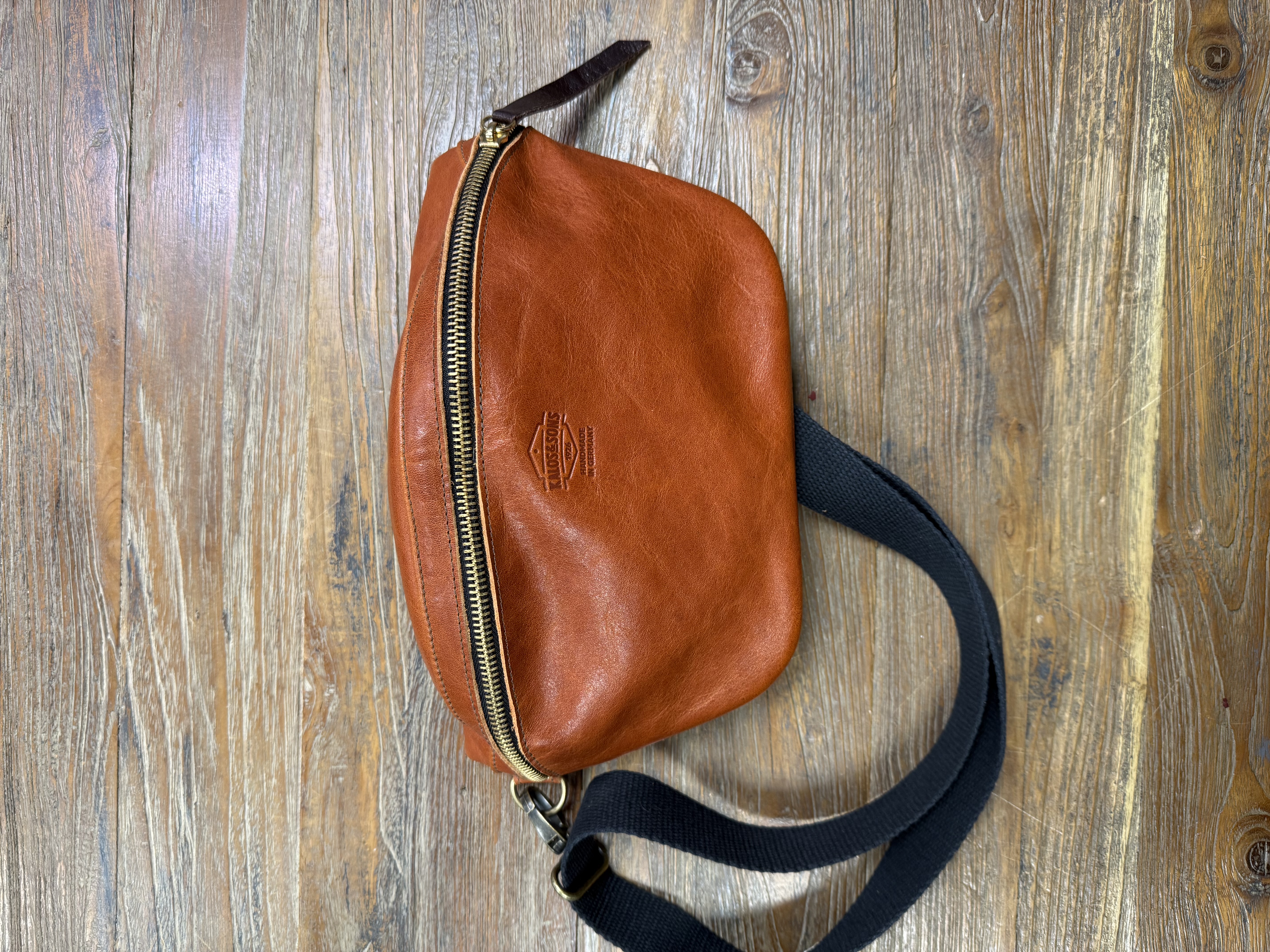 Bauchtasche Naturleder COGNAC (Kalos and Sons)