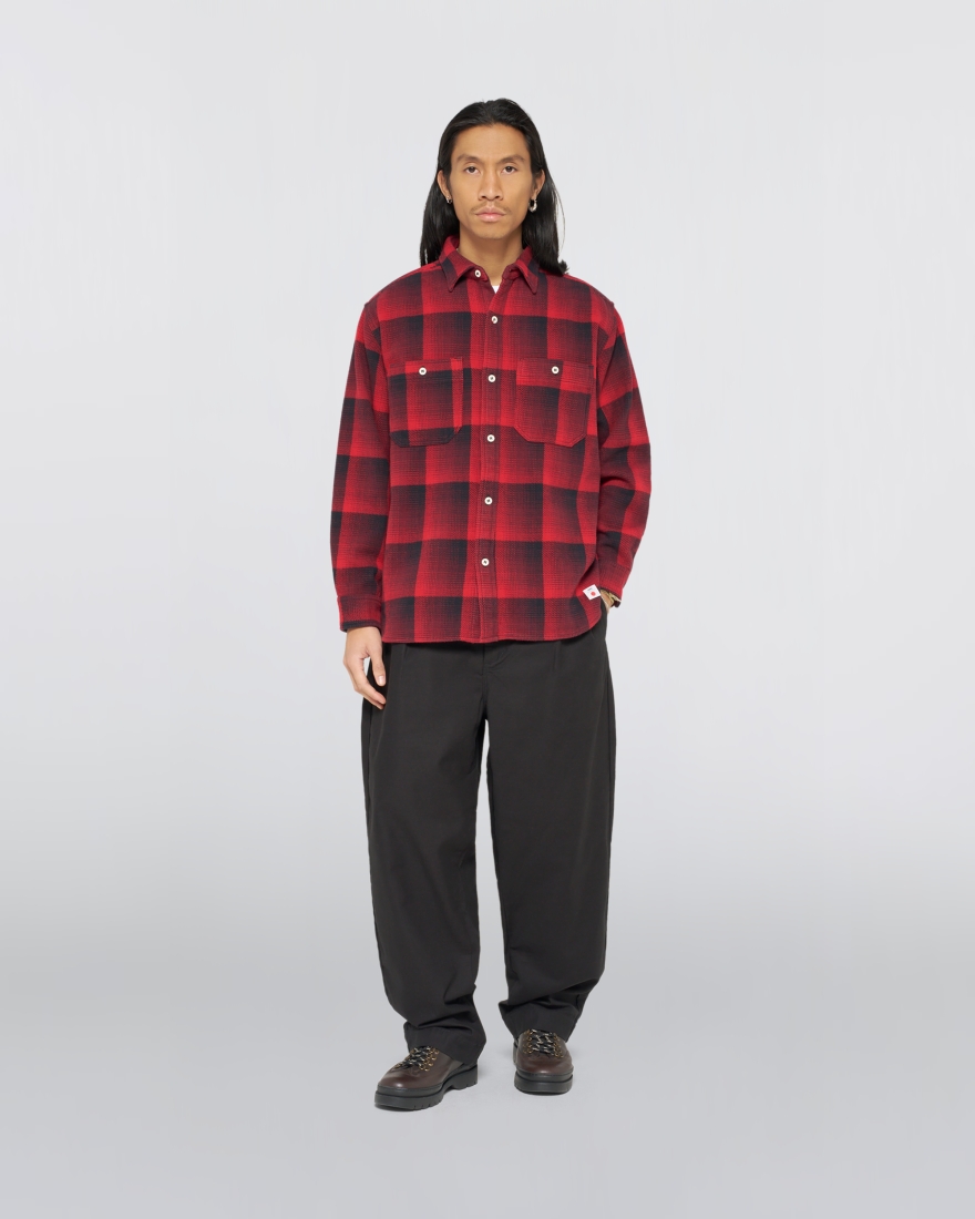 Flannel Work Shirt RED (EDWIN)