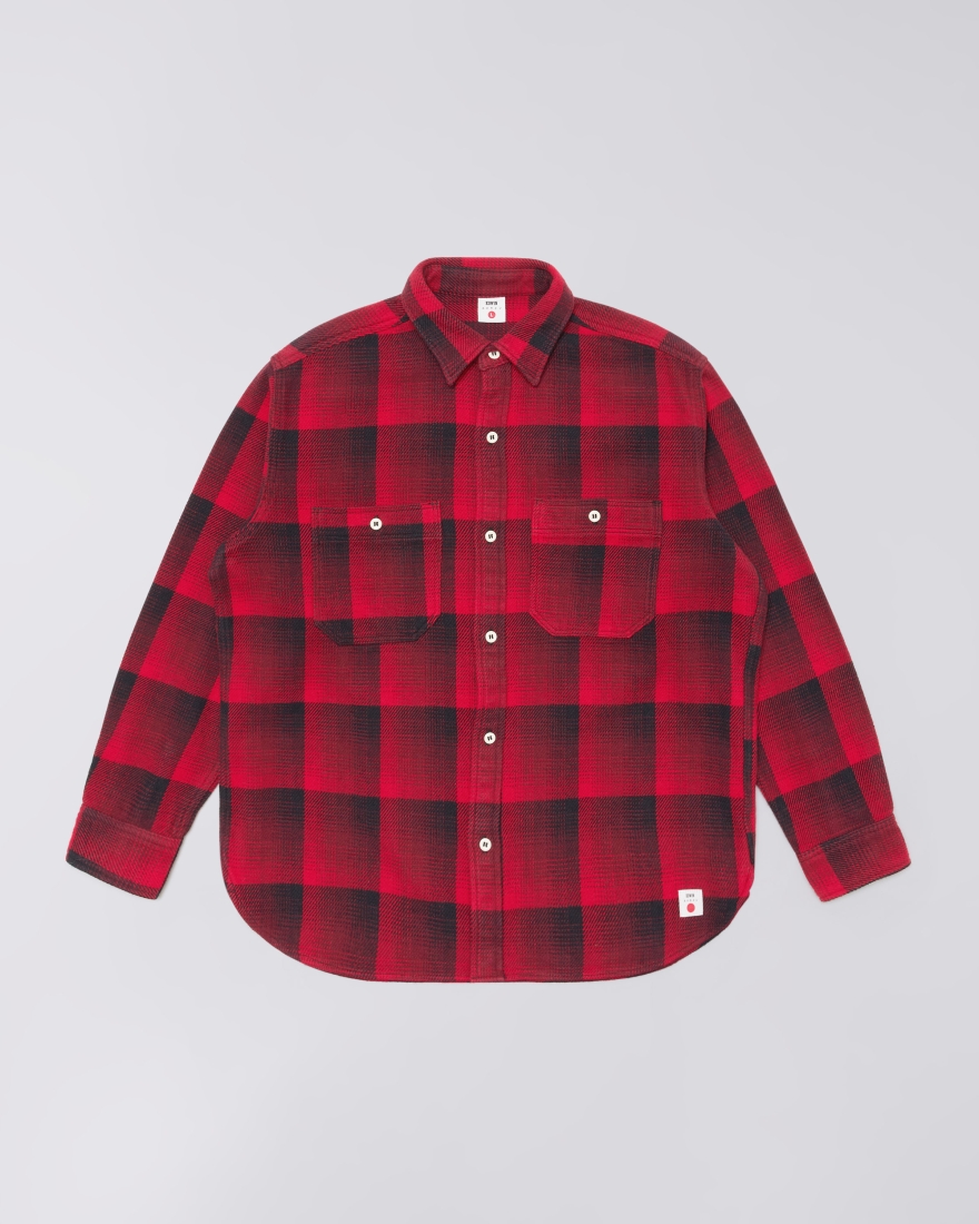 Flannel Work Shirt RED (EDWIN)