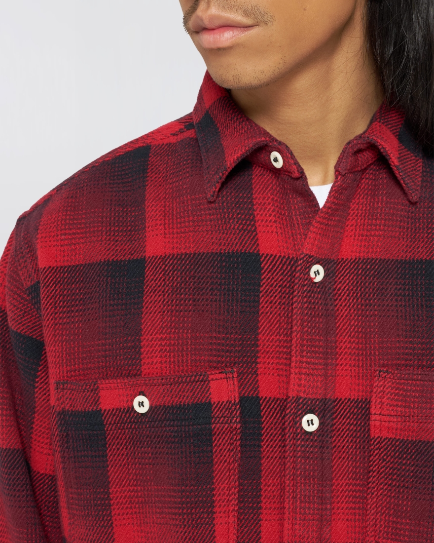 Flannel Work Shirt RED (EDWIN)
