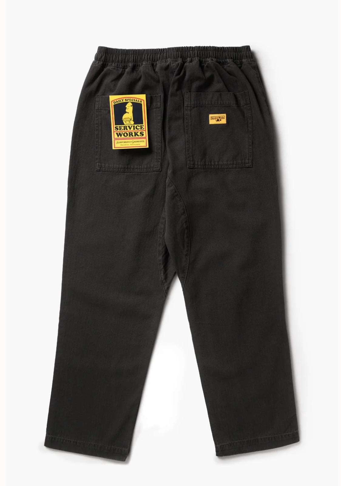 Pigment Herringbone Chef Pants BLACK (Service Works)