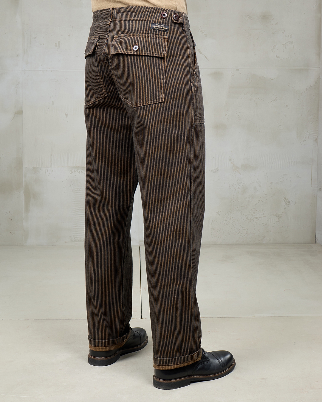1962 OG-107 Pant Hickory Stripe Brown (Pike Brothers)