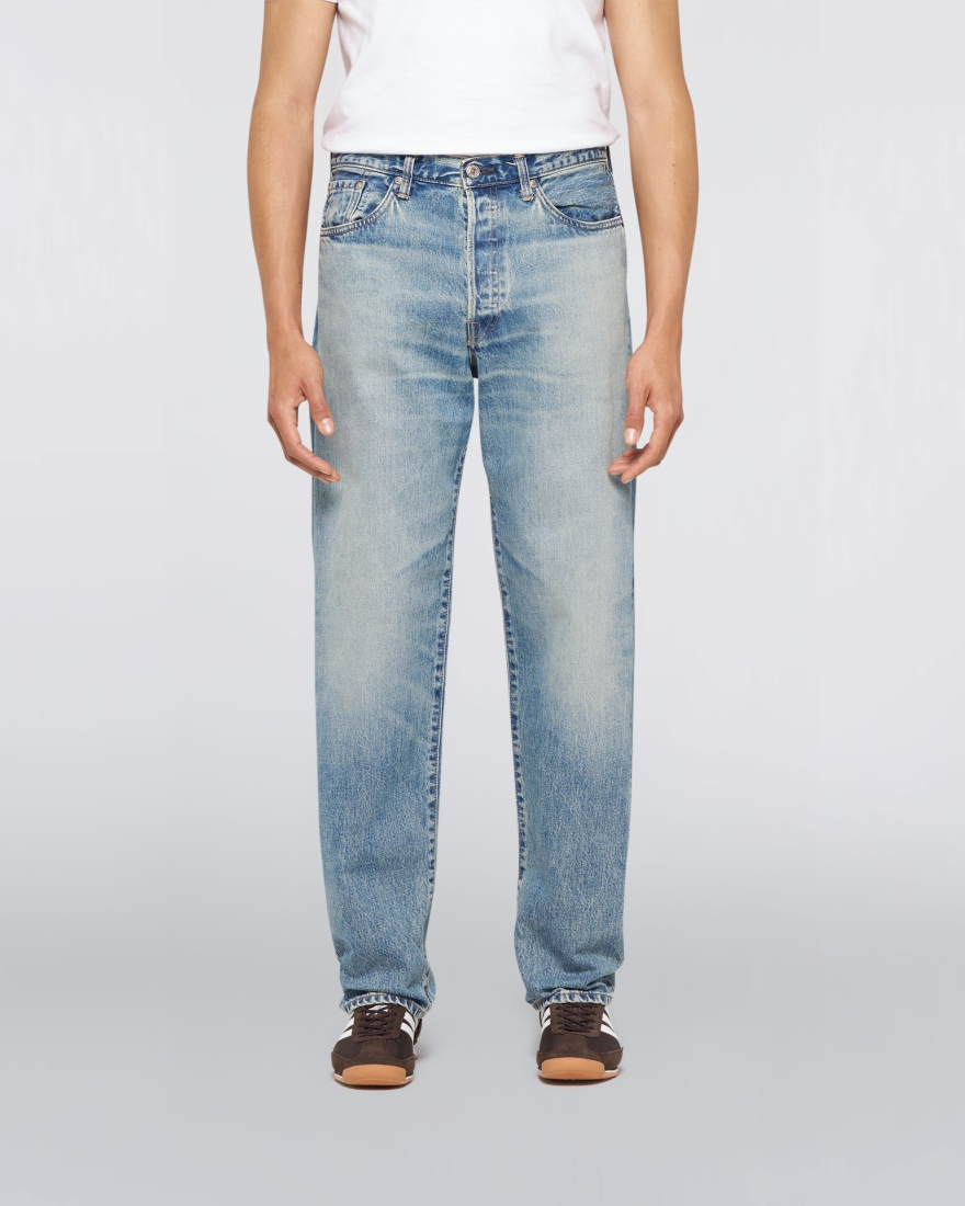 Loose Fit Light used washed Kaihara 13,5oz (pure Indigo Rainbow Selvage)