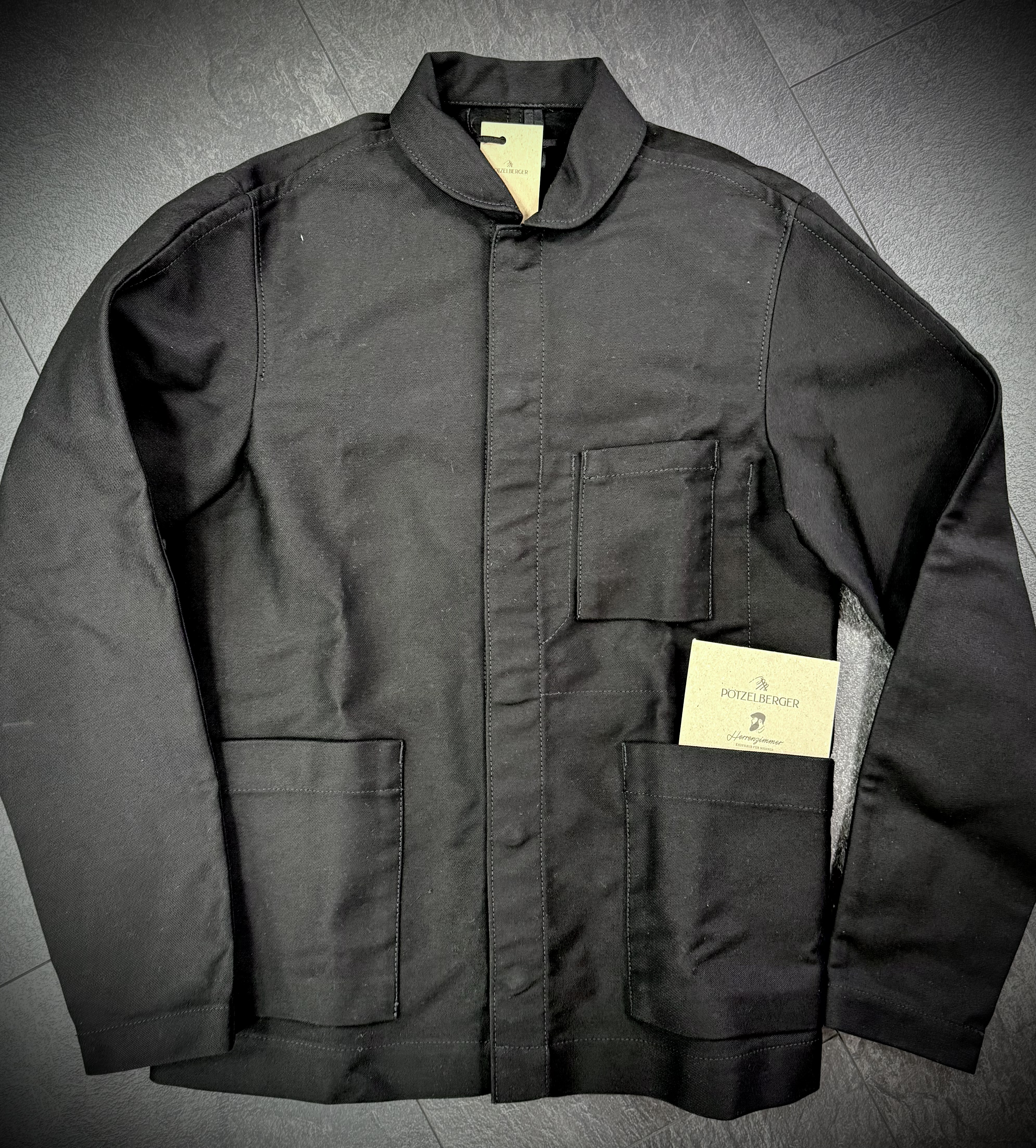 Arbeitsjacke Doppelpilot Schwarz (Max Pötzelberger)