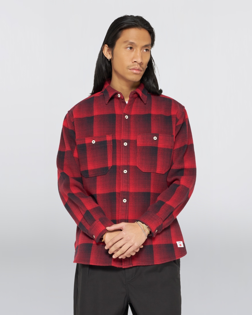 Flannel Work Shirt RED (EDWIN)