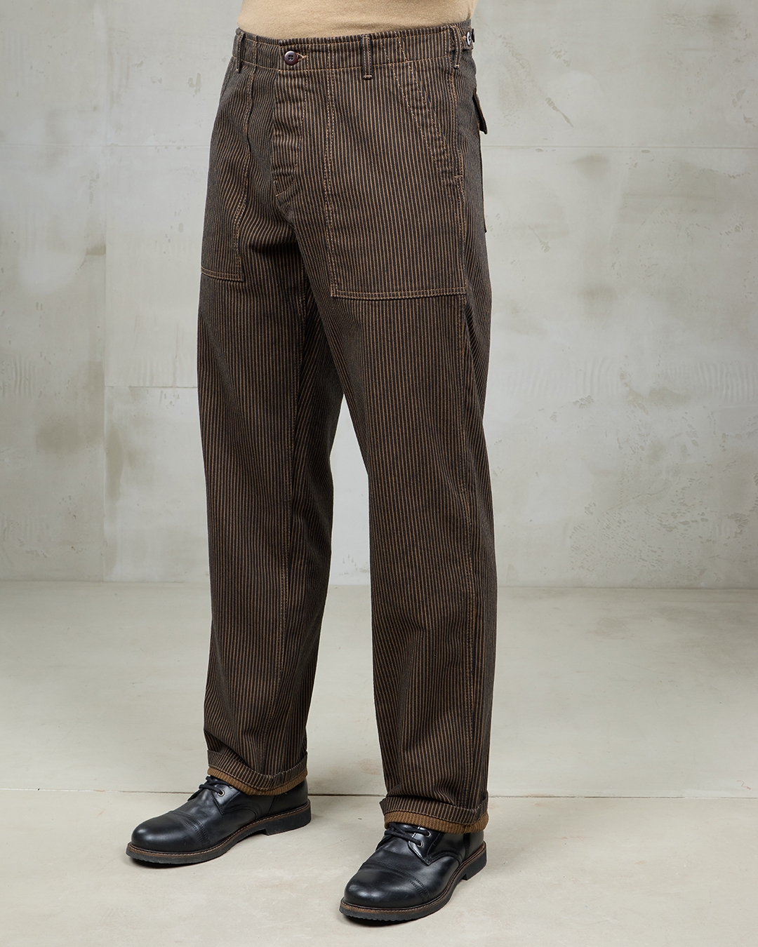 1962 OG-107 Pant Hickory Stripe Brown (Pike Brothers)