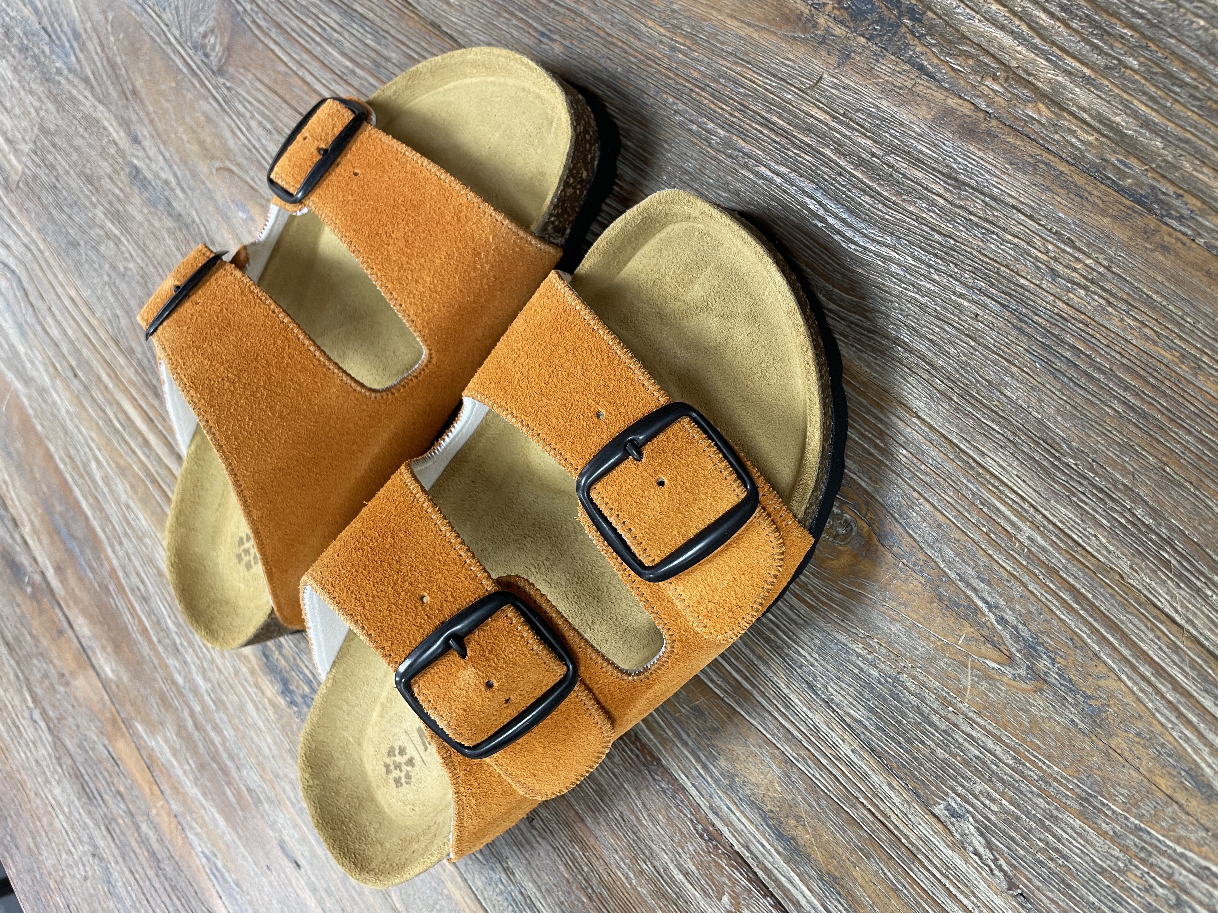 Thora Orange 2 Buckle BIO Cork Sandals (Magnafied DK)
