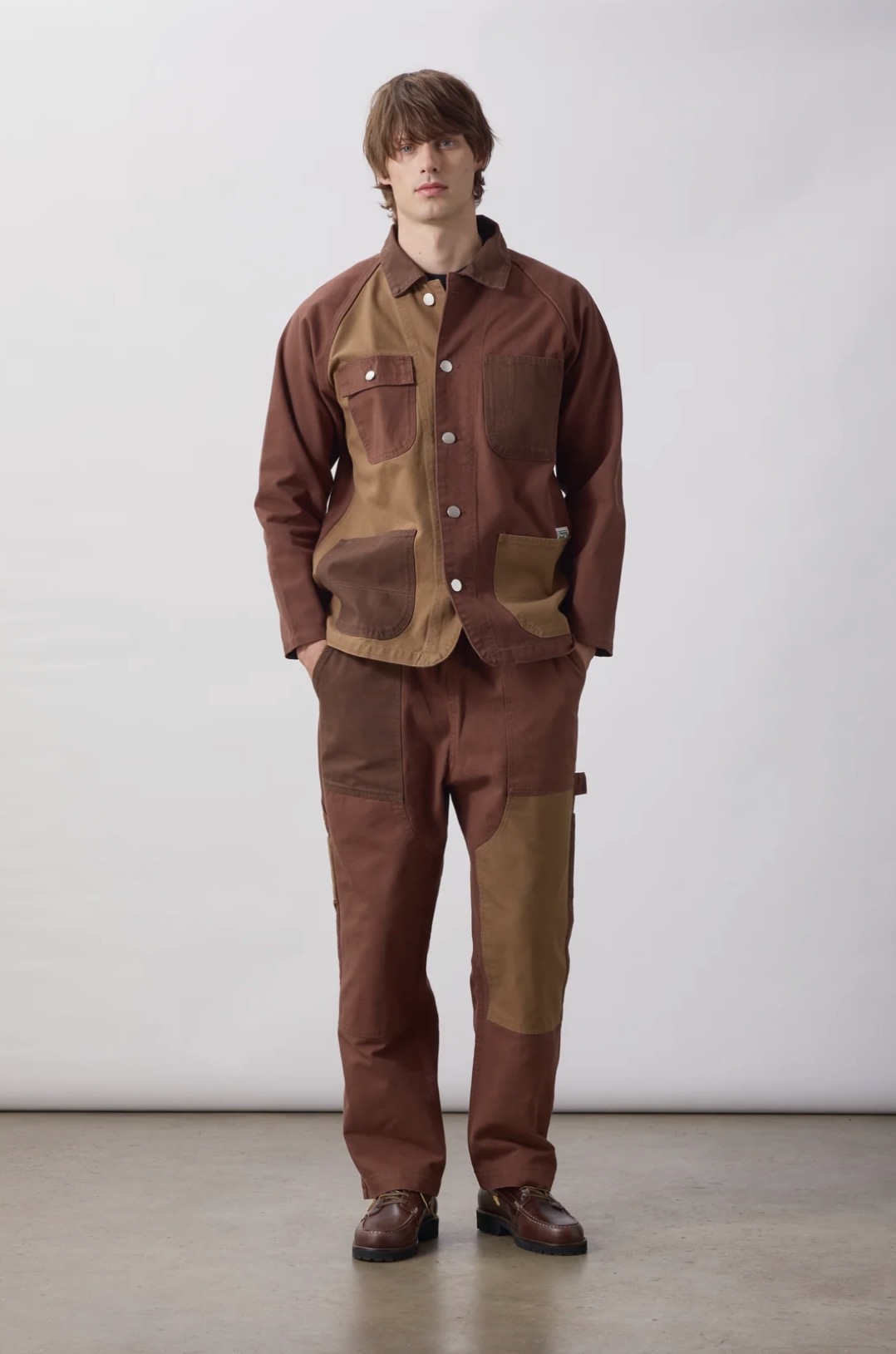 Patchwork Utility Chef Pants BROWN (Service Works)