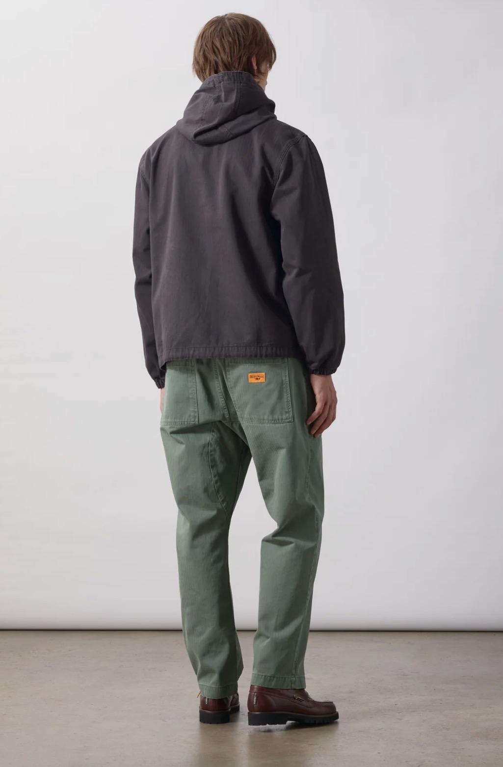 Pigment Herringbone Chef Pants OLIVE (Service Works)