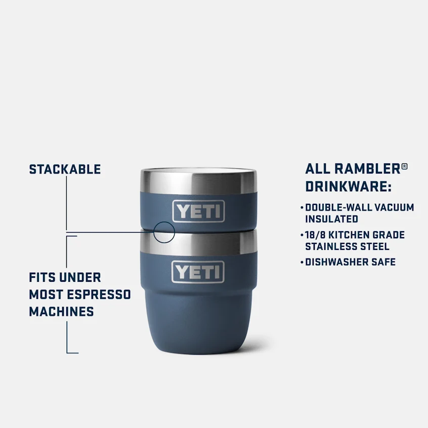 Espressobecher Rambler 4oz Schwarz 2er PAck (YETI)
