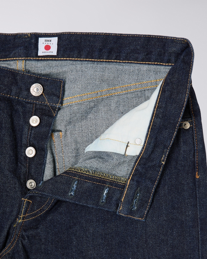 Regular Tapered Kurabo 14oz Rinsed (recycle Denim, Red Selvage) (Edwin)